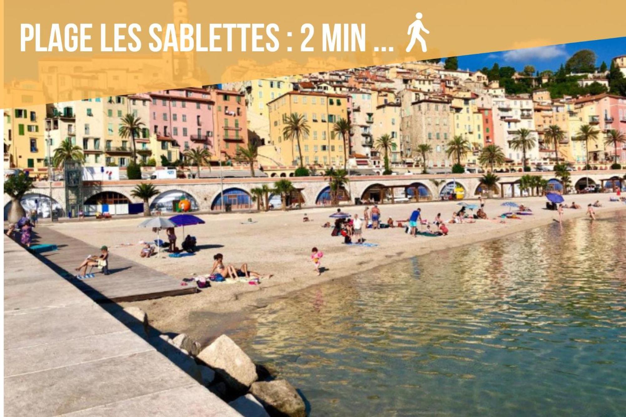 Ou Mentounasc - Duplex Vieille Ville Menton - Free Parking エクステリア 写真